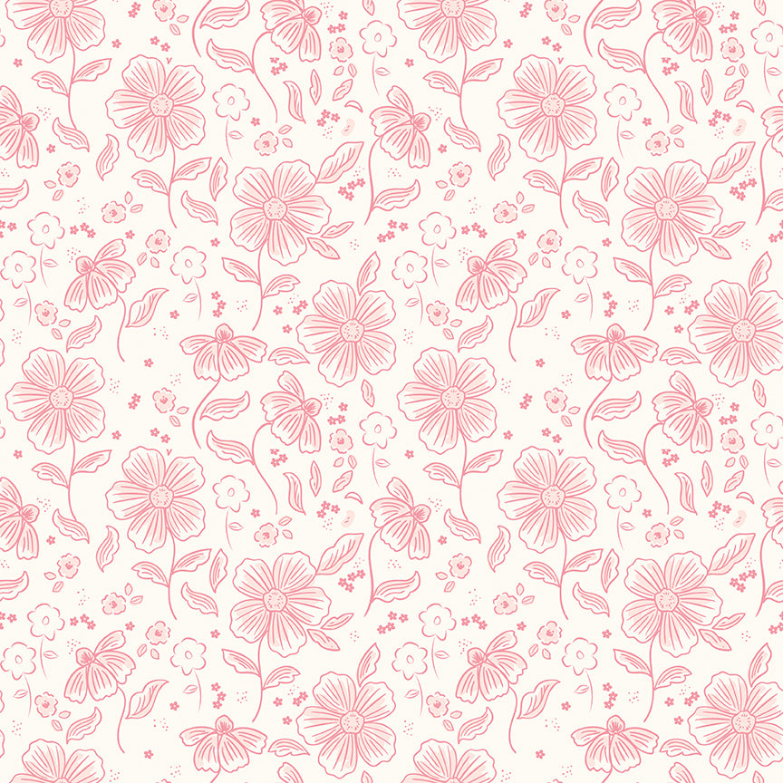 Sweet Pink by My Mind's Eye for Riley Blake Designs - 4 FQ's