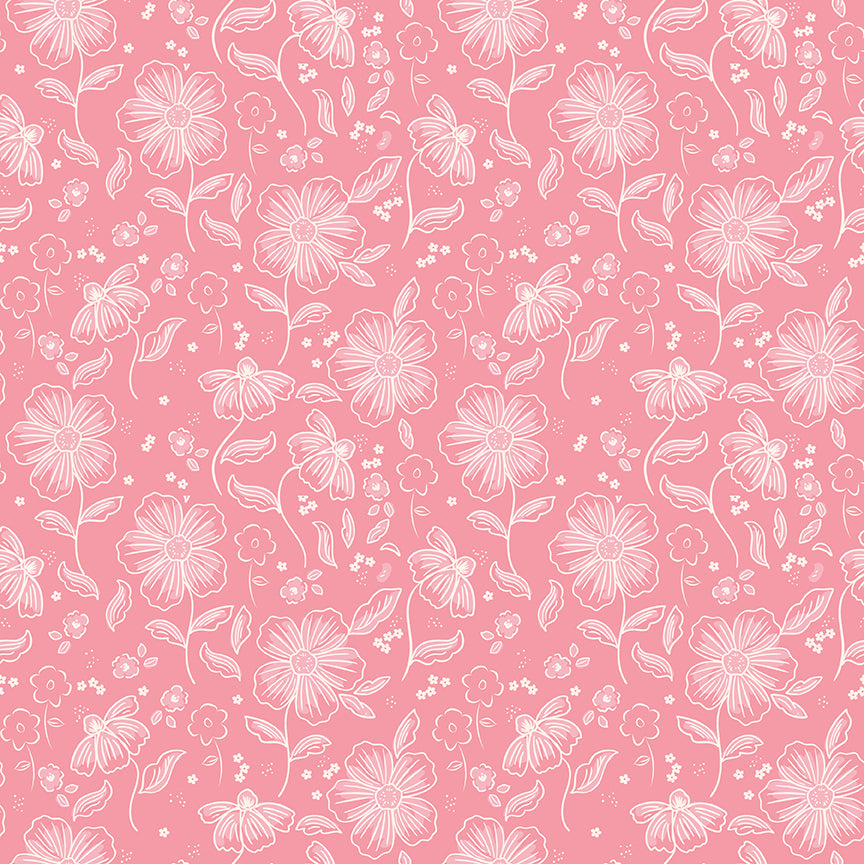 Sweet Pink Main - Pink - by My Minds Eye - 1/2 YARD