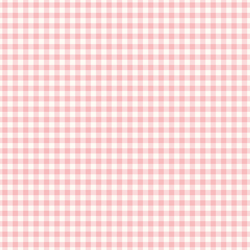Sweet Pink Main - Gingham Pink - by My Minds Eye - 1/2 YARD
