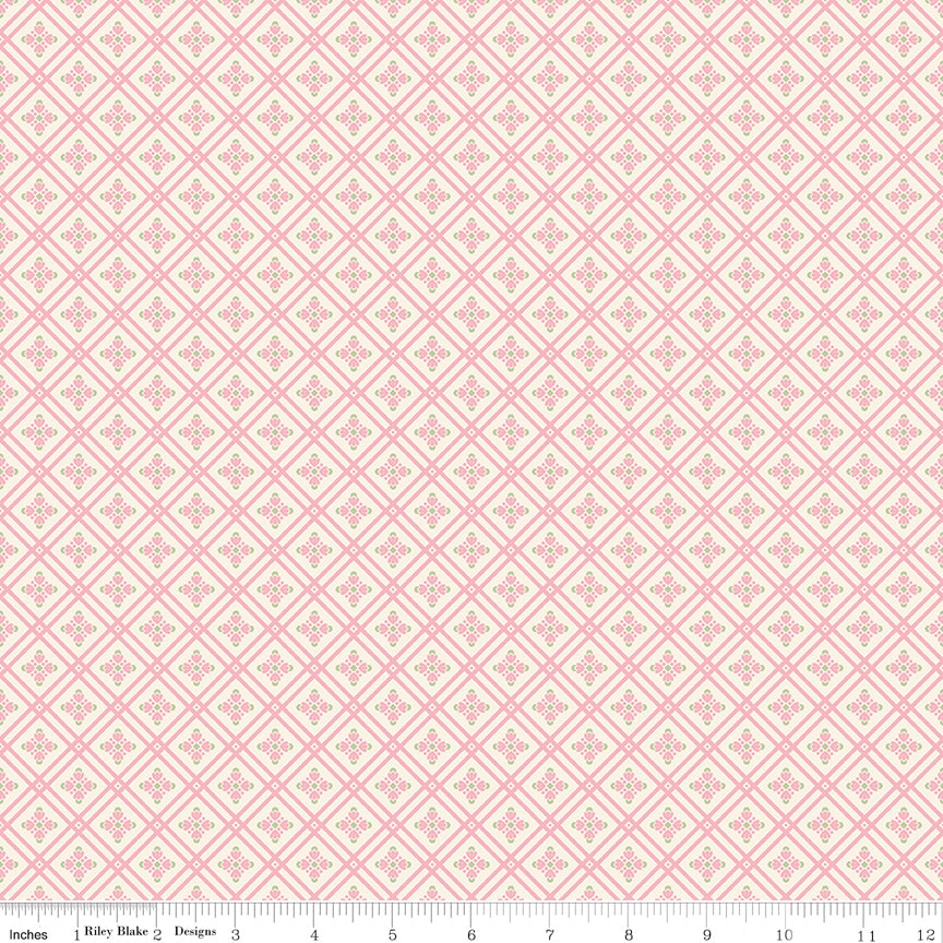 Peach Cobbler Arbor Cream by Lily Ashbury for Riley Blake Designs - 1/2 YARD