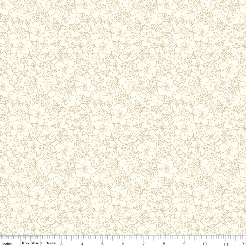 Southern Charm Magnolia Tonal - Cloud for Riley Blake Designs - 1/2 Yard