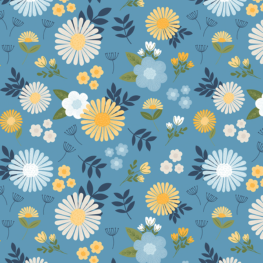 Sunshine & Dandelions Main Blue - image 2