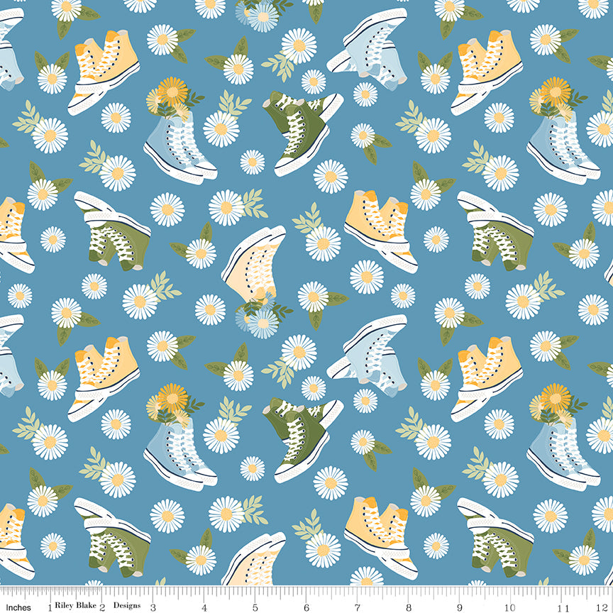 Sunshine & Dandelions Shoes Blue
