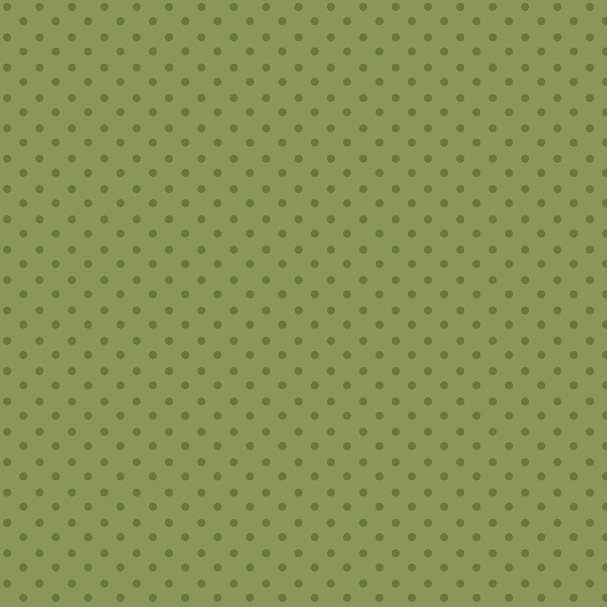 Sunshine & Dandelions Dots Green - image 2
