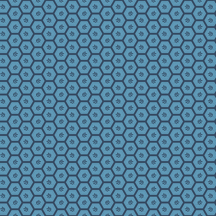 Sunshine & Dandelions Hexies Blue - image 2