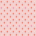 Cotton Nook Apples Pink by Minki Kim for Riley Blake Designs - 1/2 Yard