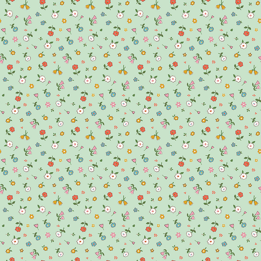 Cotton Nook Pretty Mint by Minki Kim for Riley Blake Designs - 1/2 Yard