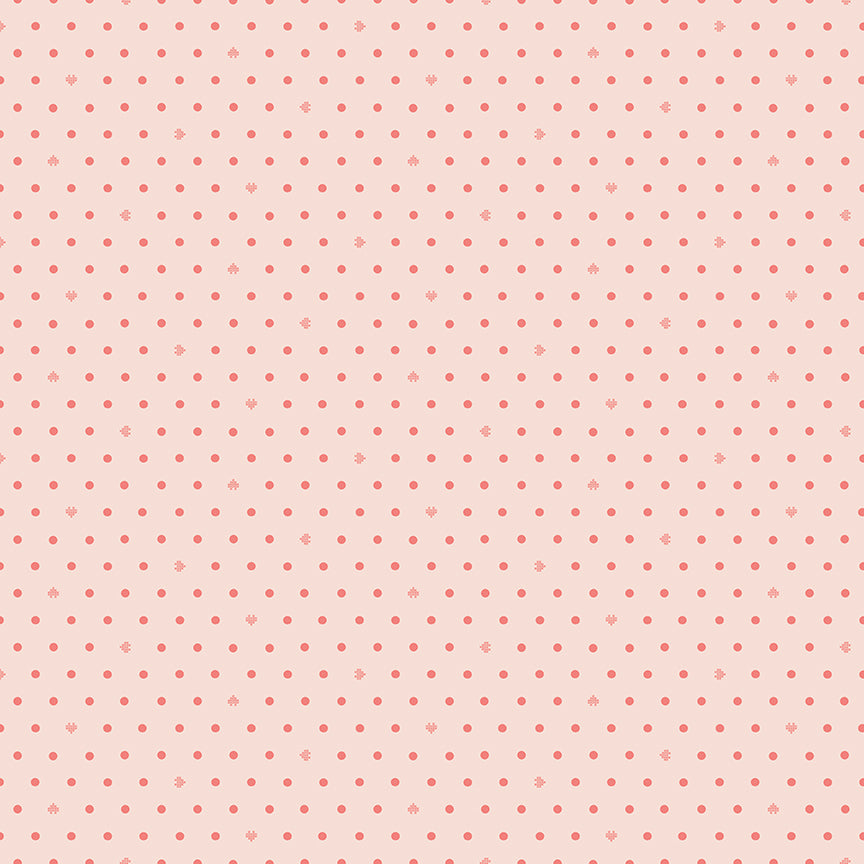 Cotton Nook Dots Blush by Minki Kim for Riley Blake Designs - 1/2 Yard