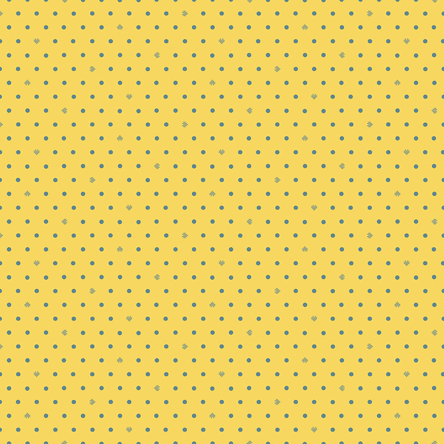 Cotton Nook Dots Yellow by Minki Kim for Riley Blake Designs - 1/2 Yard