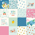 Cotton Nook Patchwork Blue by Minki Kim for Riley Blake Designs - 1/2 Yard