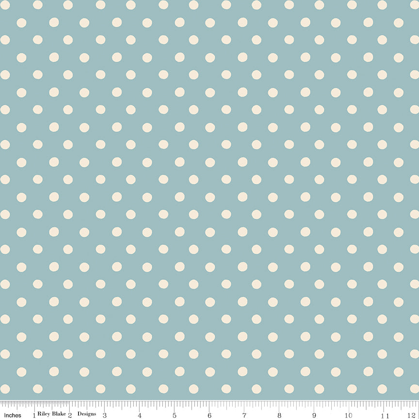 Cath Kidston® Signature Collection Button Spot Blue