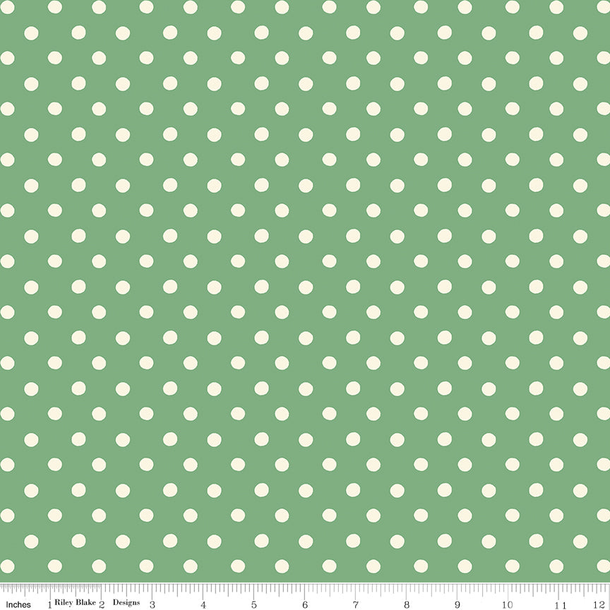 Cath Kidston® Signature Collection Button Spot Green