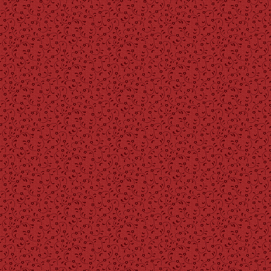 Floret Color Wagon Red by Gerri Robinson of Planted Seed Designs for Riley Blake - 1/2 YARD