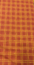Wilmington Prints Harvest Gold Orange Check 89270-853 -1/2 Yard