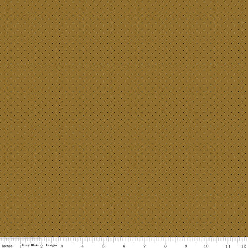 American Jane Pindots - Brown- C840 - Riley Blake Designs 1/2 YARD
