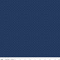 American Jane Pindots - NAVY - C840 - Riley Blake Designs 1/2 YARD