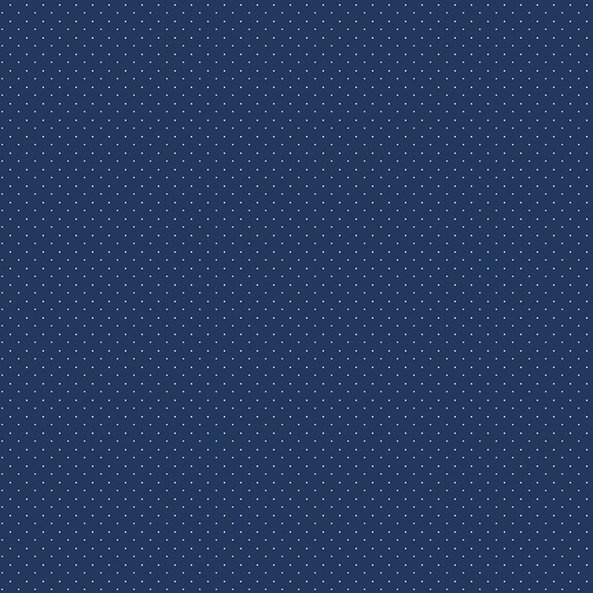 American Jane Pindots - NAVY - C840 - Riley Blake Designs 1/2 YARD