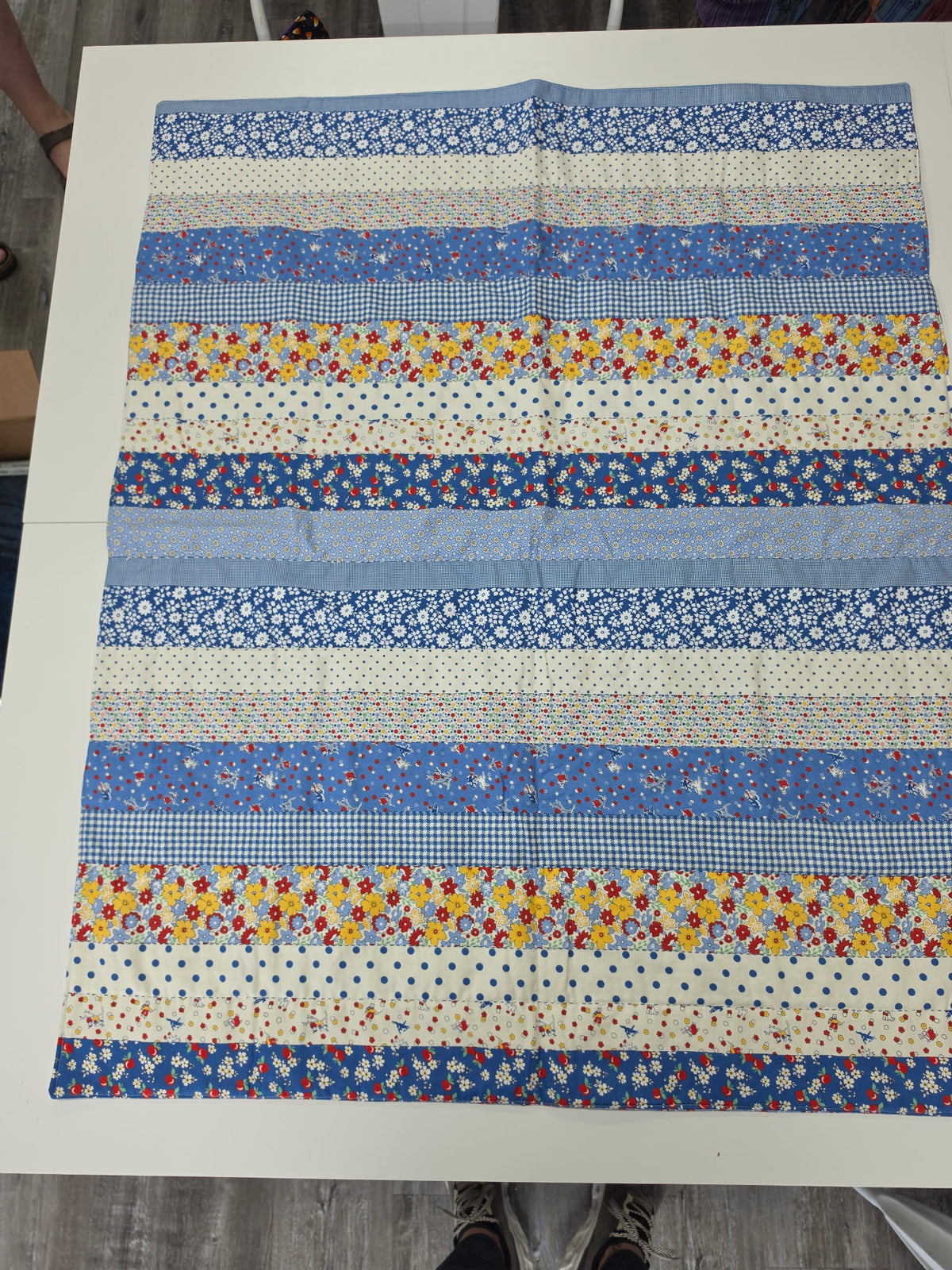 Cheer Flower Baby Quilt 34”x41”