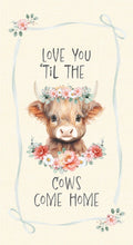 Cream Til The Cows Come Home Panel 24in