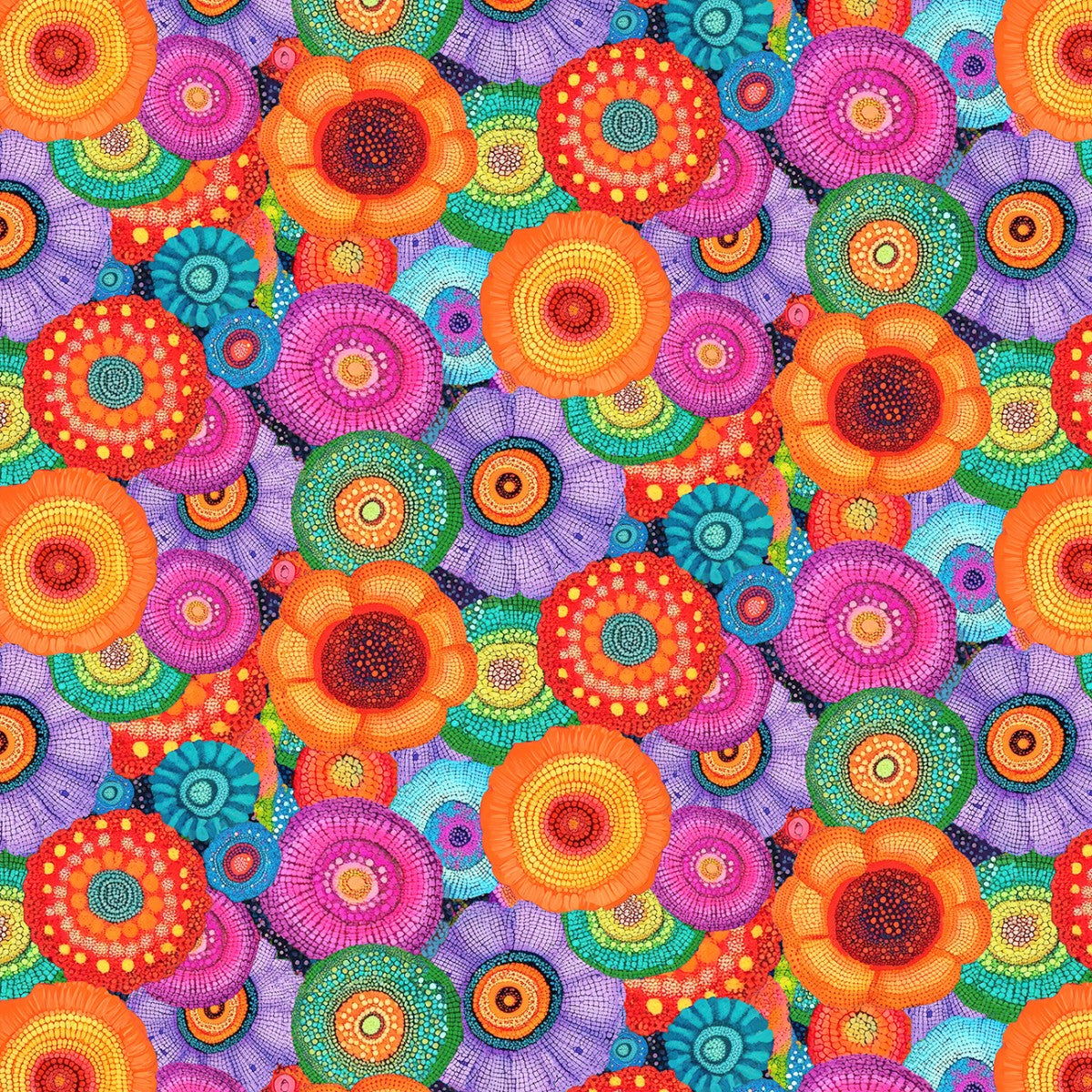 Jubilant Multi Floral by Timeless Treasures - 1/2 Yard