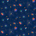 Jubilant Indigo Small Bright Floral by Timeless Treasures - 1/2 Yard