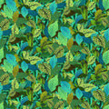 Jubilant Green Packed Leaves by Timeless Treasures - 1/2 Yard