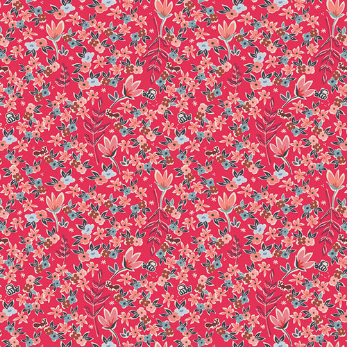 Charleston - Garden of Dreams Rouge - by Amy Sinibaldi for Art Gallery Fabrics - 1/2 Yard