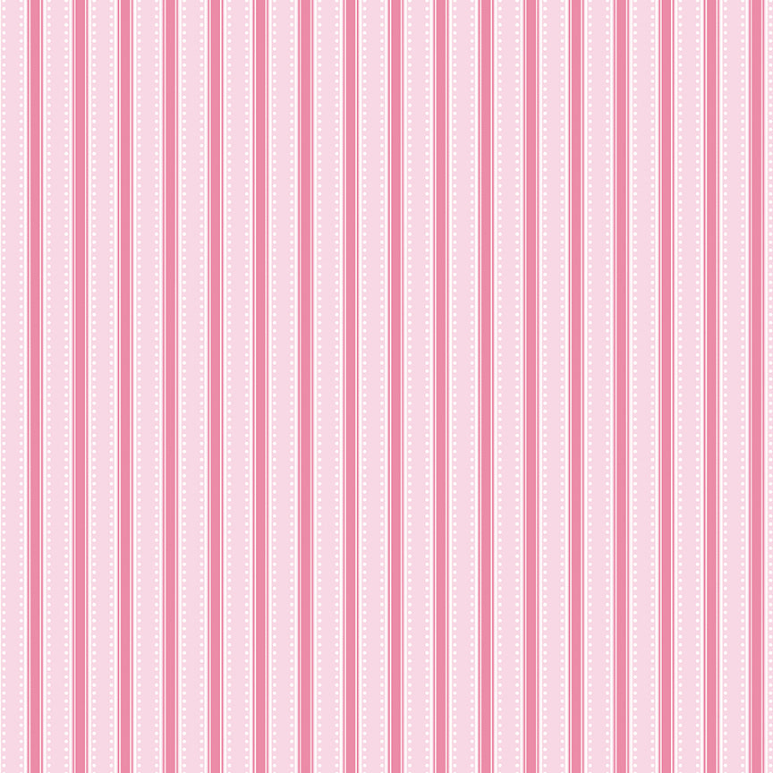 Hydrangeas in the Garden Stripes Pink Pearl by Jennifer Bosworth for RBD - 1/2 YARD