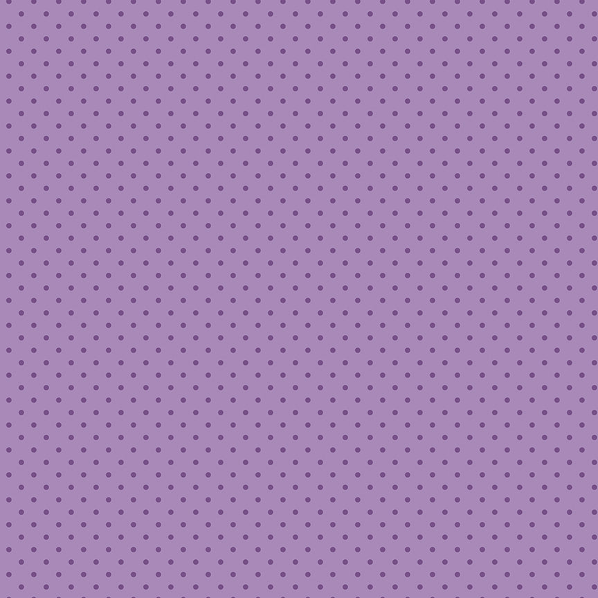 Hydrangeas in the Garden Polka Dots Purple Pearl by Jennifer Bosworth for RBD - 1/2 YARD