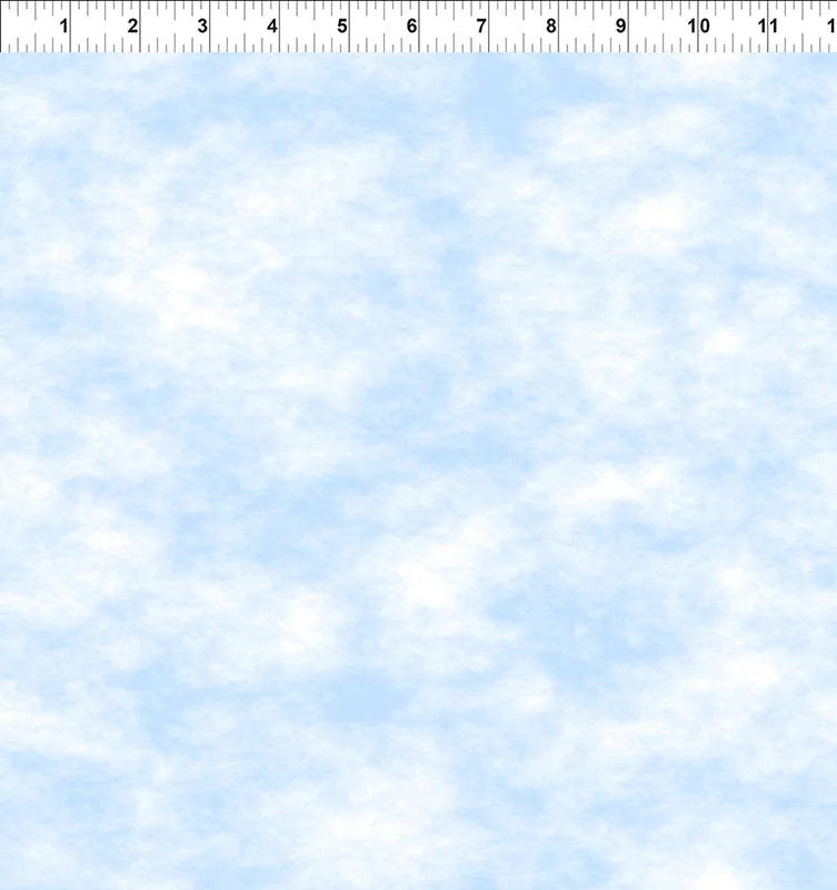 2026 All Southeast Shop Hop Clouds Sky Blue by In the Beginning Fabrics - 1/2 YARD