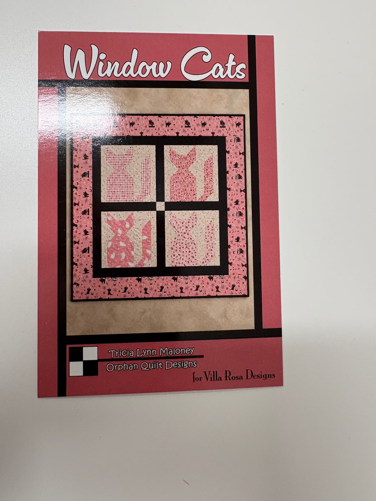 Window Cats Quilt Kit 38” x 38” Halloween Themed