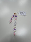 XOXO Beaded Keychain- Tiny Jungles