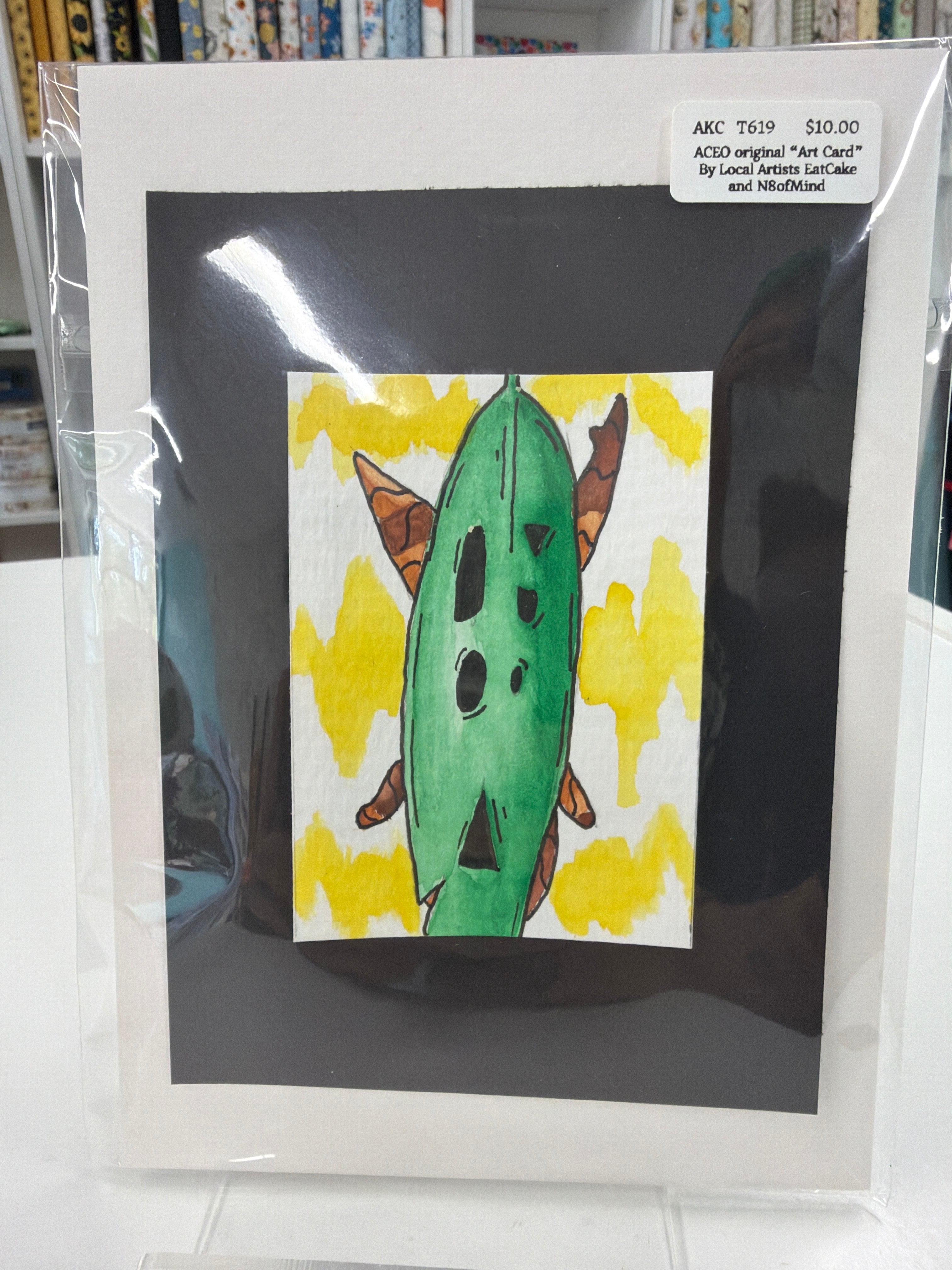 ACEO - Original Art Card - korok- by local artist eat0_0Cake - 2" X3"
