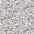 Smiling Dogs - Timeless Treasures - 1/2 YARD