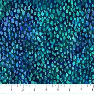 Allure Peaditty DP26703-46 Indigo - 1/2 Yard