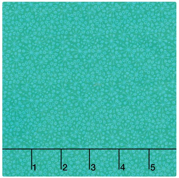 Whimsy Dandy Blossom - Green Yardage for P & B Textiles - 2 Yard Cut