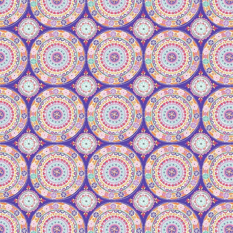 Elephant Cavalcade-Decorative Dots #MakingitFun for Michael Miller Fabrics -1/2 Yard