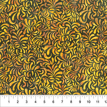Decorative Carving - Banyan Batiks - Fall Forward - 1/2 Yard