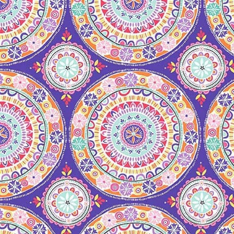 Elephant Cavalcade-Decorative Dots #MakingitFun for Michael Miller Fabrics -1/2 Yard