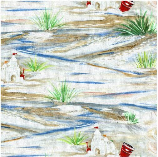 3 Wishes Seaside Summer Collections Fat Quarter Bundle - 6 pieces