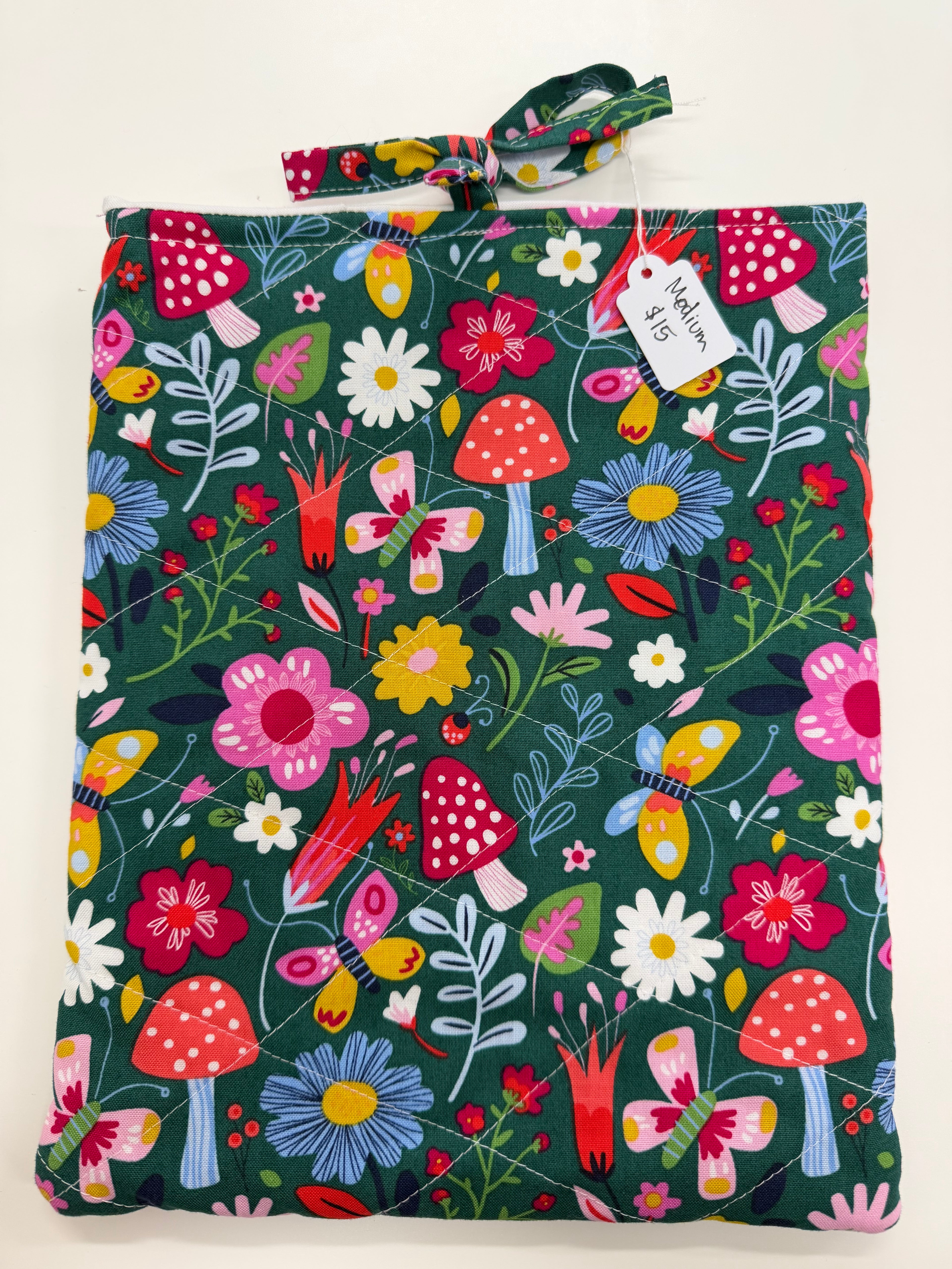 Medium Green Garden Tablet Book Sleeve - Tiny Jungles