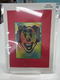 ACEO - Original Art Card - clown - by local artist eat0_0Cake - 2" X3"