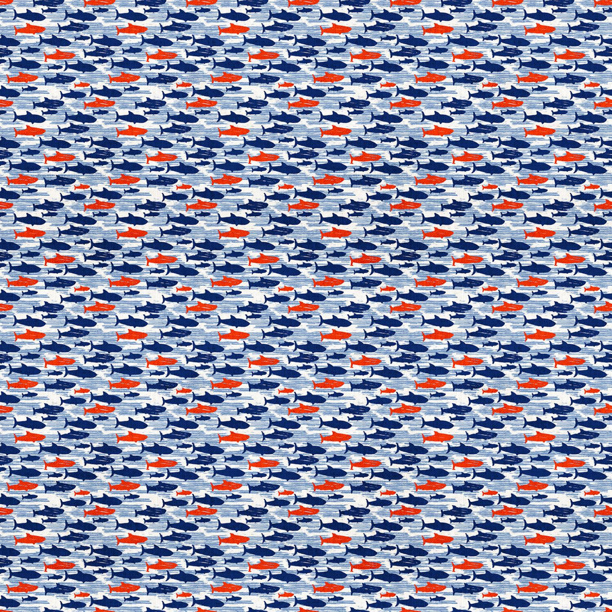 Northcott Take Me to the Beach - Little Fish White Multi - 28679-10 – 1/2 Yard