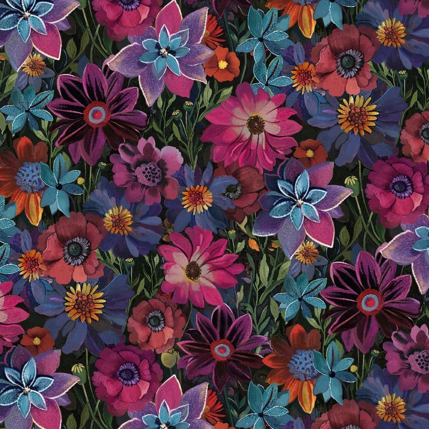 Forest Floral for TTF - 1/2 Yard