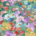 Impression - Multi Floral  - Green - by CHONG-A HWANG for Timeless Treasures - 1/2 YARD