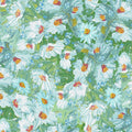 Impression - Painted Daisy Floral  - Sage - by CHONG-A HWANG for Timeless Treasures - 1/2 YARD
