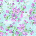 Impression - FLORAL BOUQUETS  - Blue - by CHONG-A HWANG for Timeless Treasures - 1/2 YARD