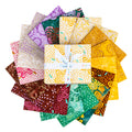 Batiks Ink & Nectar Fat Quarter Bundle, 17 Pcs.