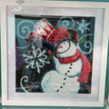 LG Snowman Diamond Dot Art