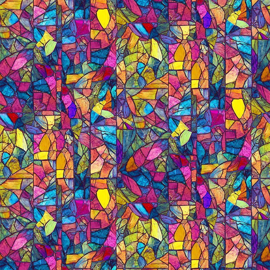 Fantasia Stained Glass Bright - 1/2 Yard